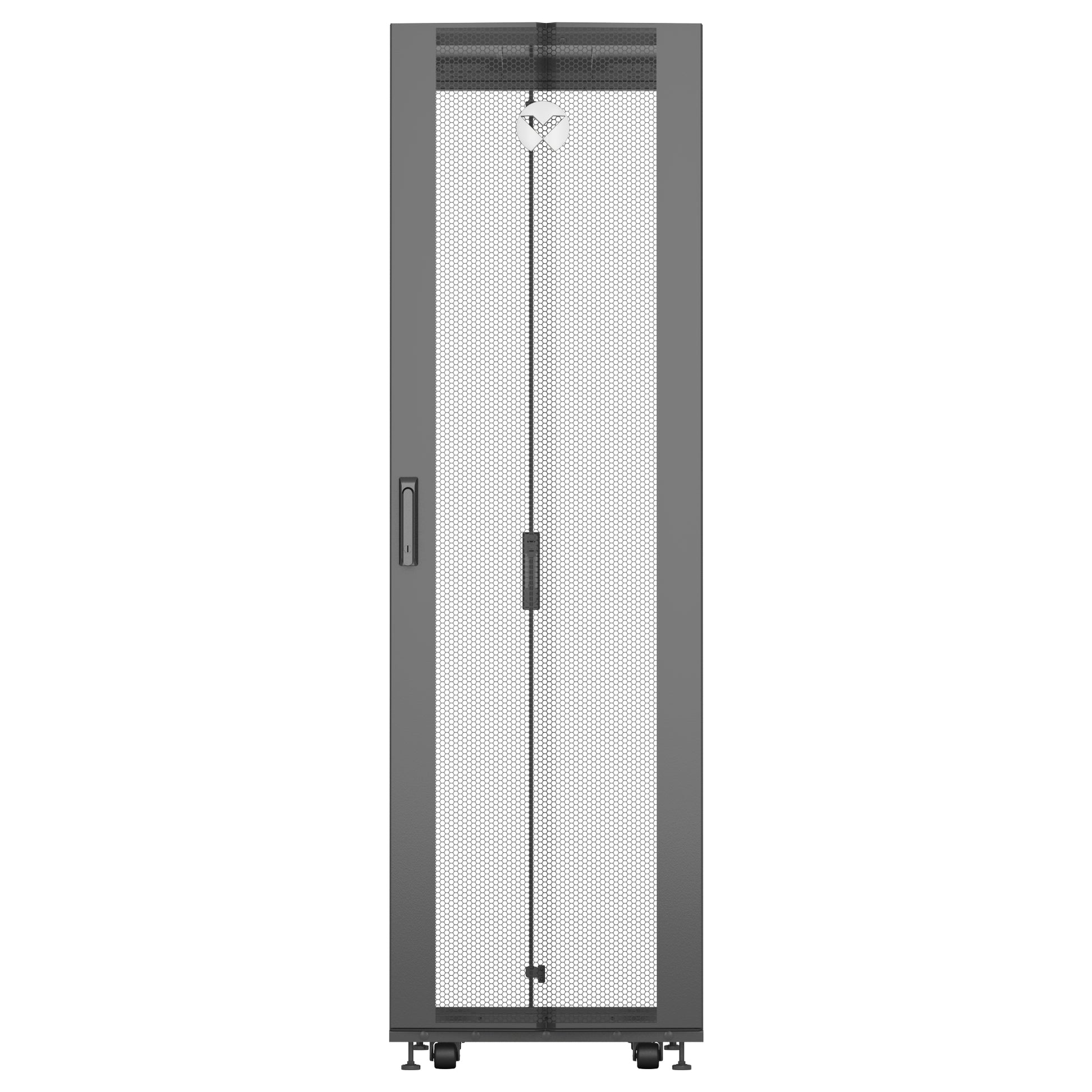Vertiv VR Rack VR3100 rack cabinet 42U Freestanding rack Black, Transparent