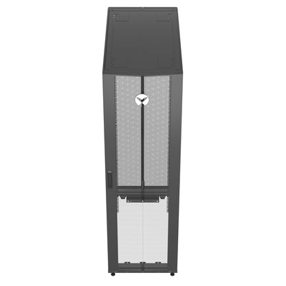 Vertiv VR3300 rack cabinet 42U Freestanding rack Black, Transparent