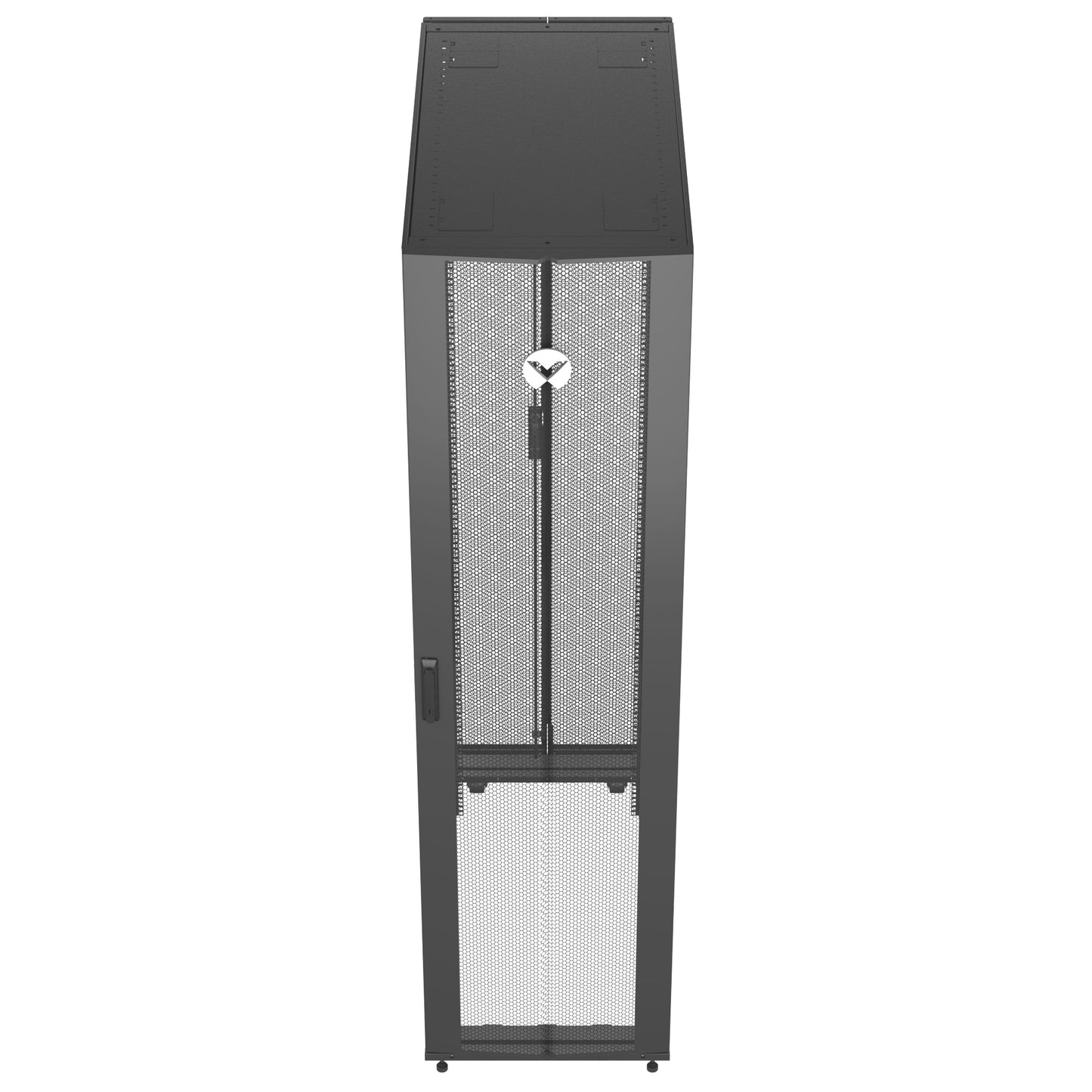 Vertiv VR3307 rack cabinet 48U Freestanding rack Black, Transparent