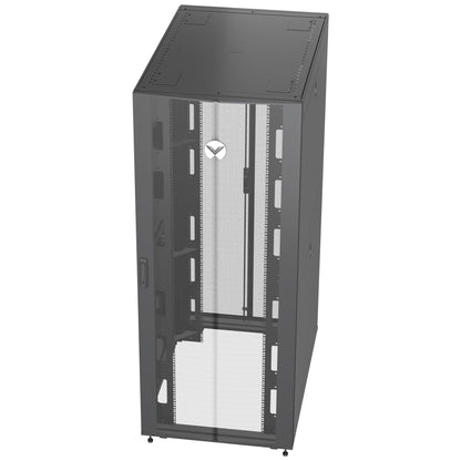 Vertiv VR3350 rack cabinet 42U Freestanding rack Black, Transparent