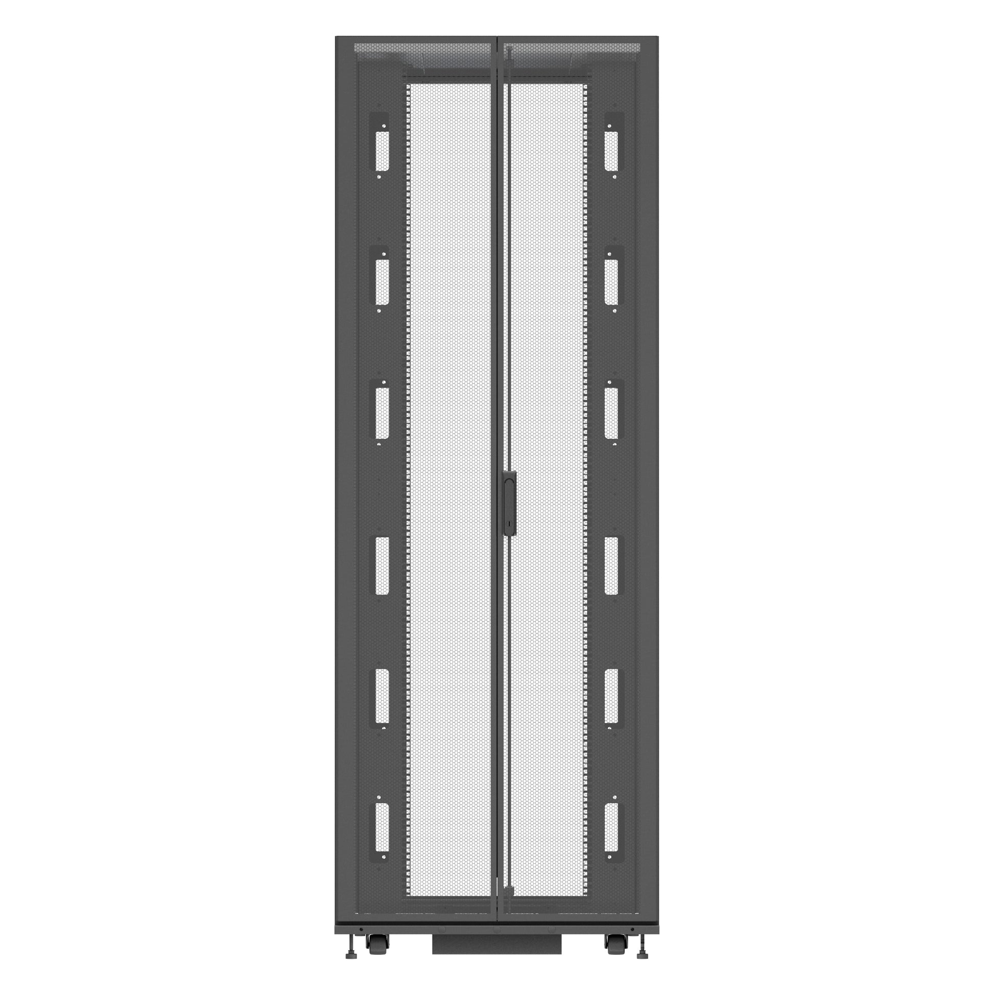 Vertiv VR3357 rack cabinet 48U Freestanding rack Black, Transparent