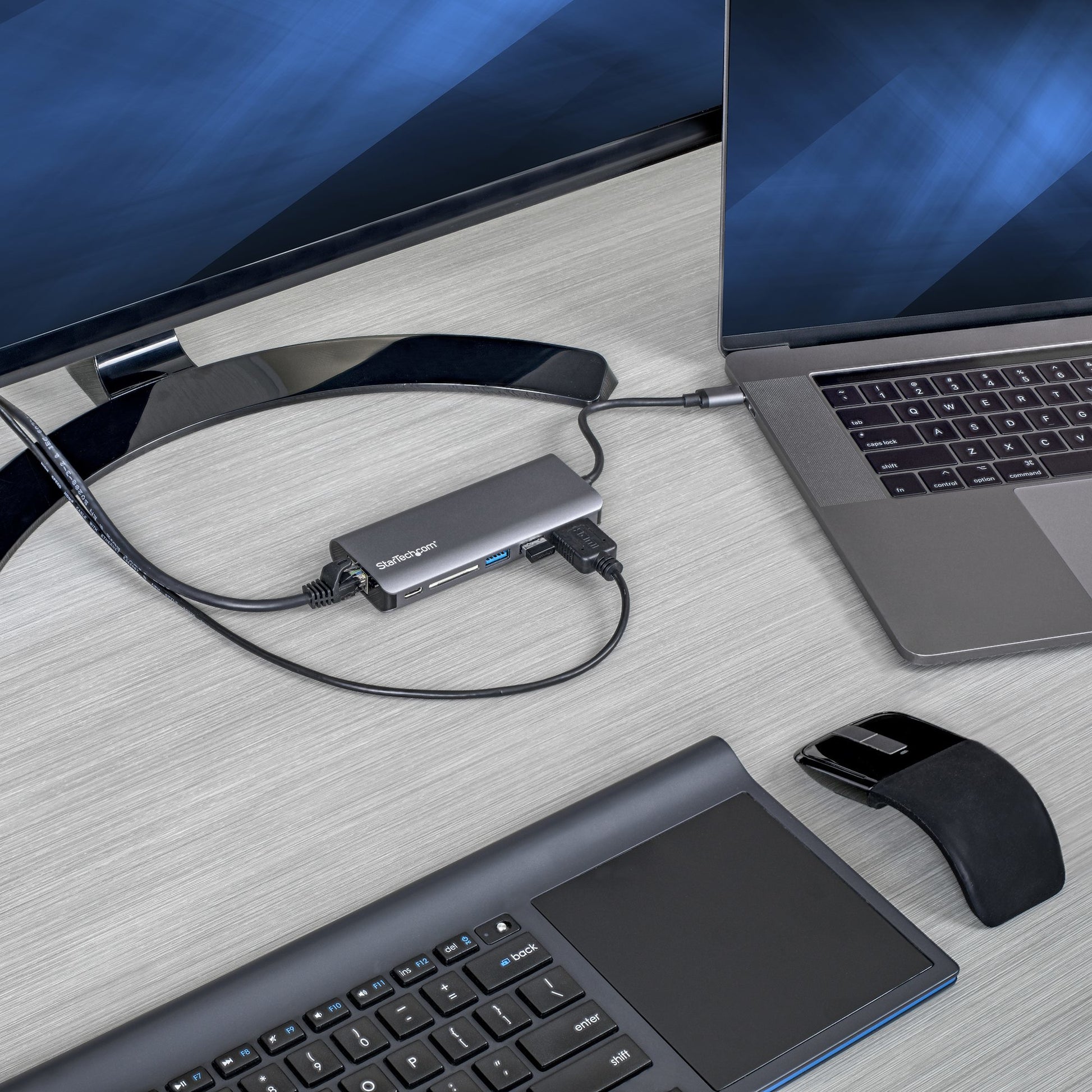 StarTech.com DKT30CSDHPD3 laptop dock/port replicator Wired USB 3.2 Gen 1 (3.1 Gen 1) Type-C Black, Gray