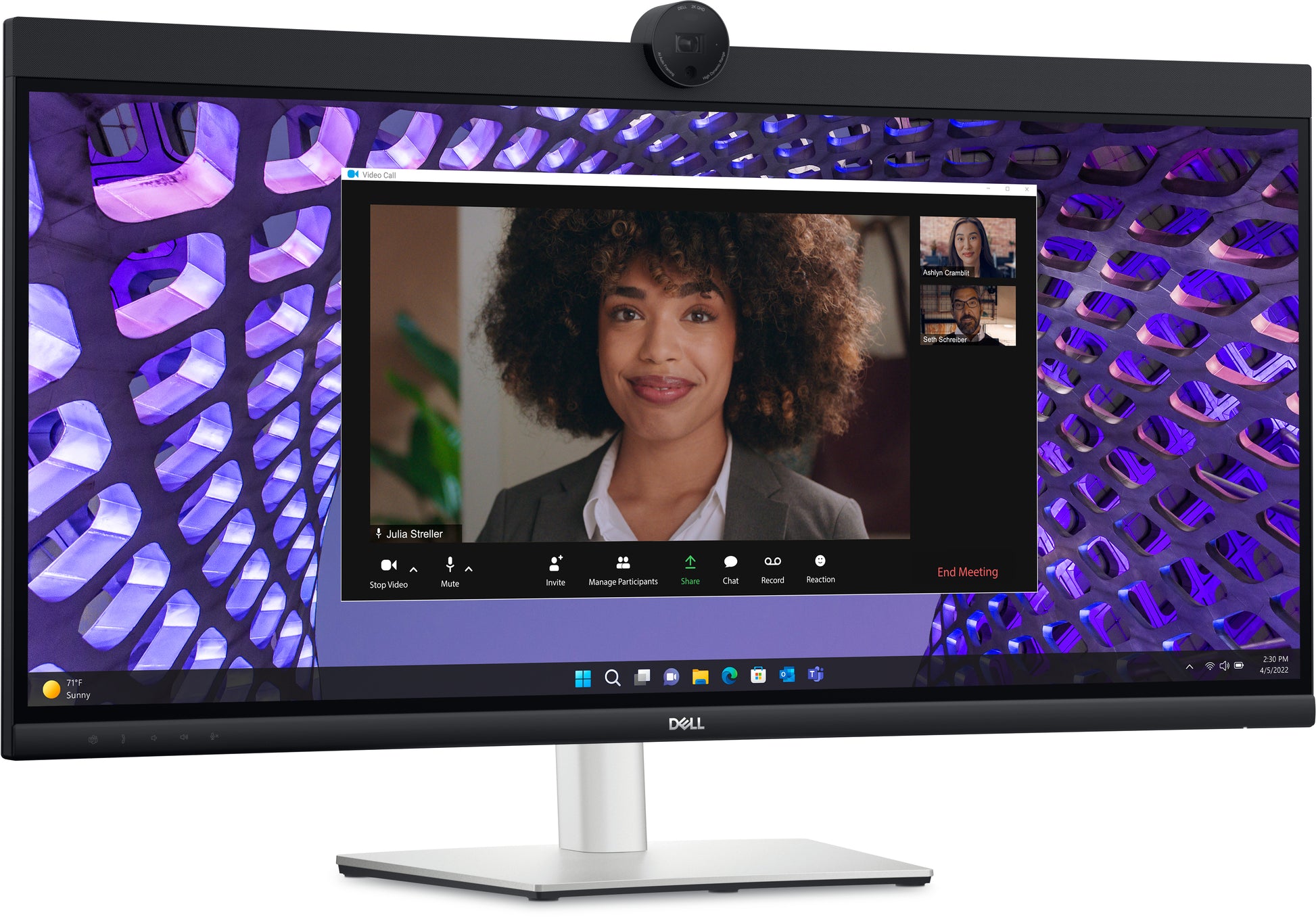 DELL P Series P3424WEB computer monitor 34.14" 3440 x 1440 pixels 4K Ultra HD LCD Black