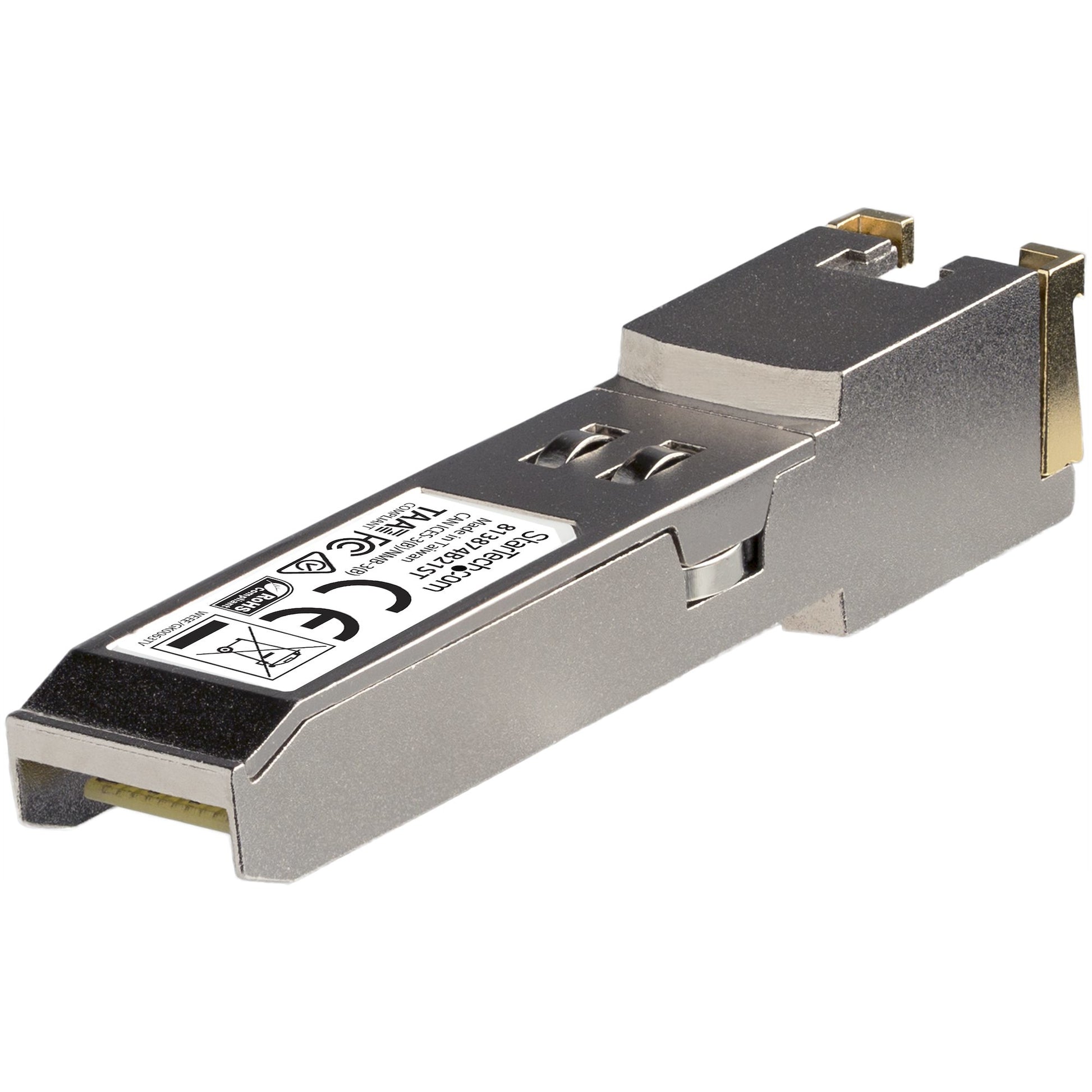 StarTech.com 813874B21ST network transceiver module Copper 10000 Mbit/s SFP+