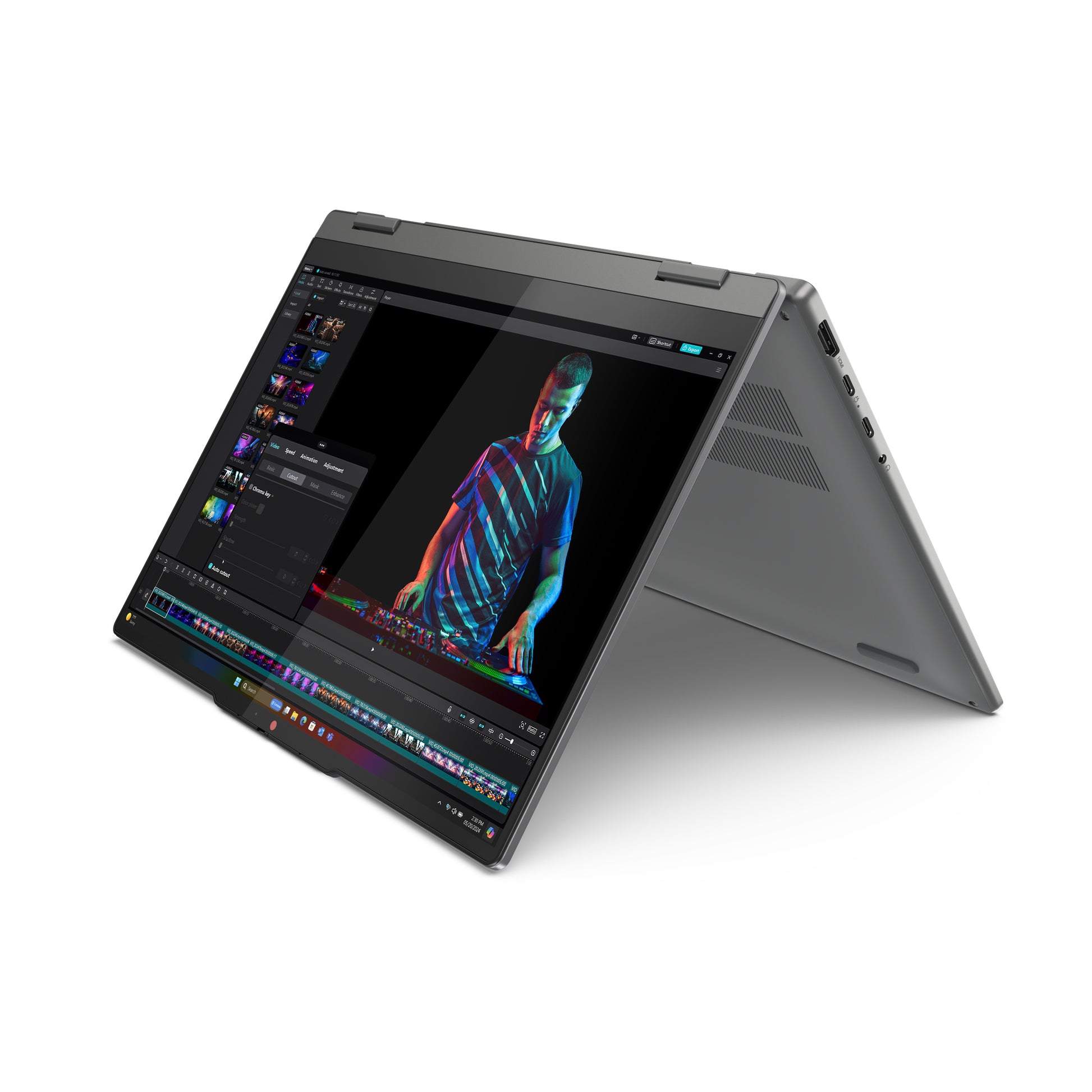 Lenovo IdeaPad 5 2-in-1 14Q8X9 Copilot+ PC Qualcomm Snapdragon X1P-42-100 Hybrid (2-in-1) 14" Touchscreen WUXGA 16 GB LPDDR5x-SDRAM 1 TB SSD Wi-Fi 7 (802.11be) Windows 11 Home English Gray