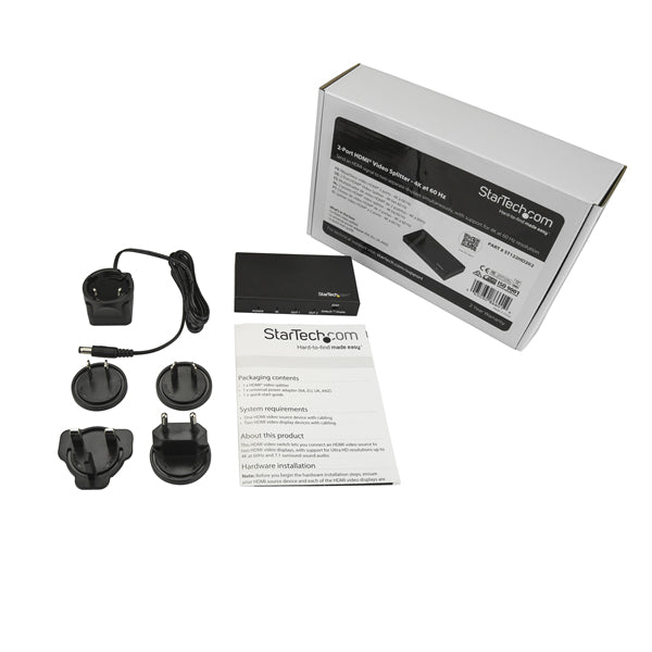 StarTech.com ST122HD202 video splitter HDMI 2x HDMI