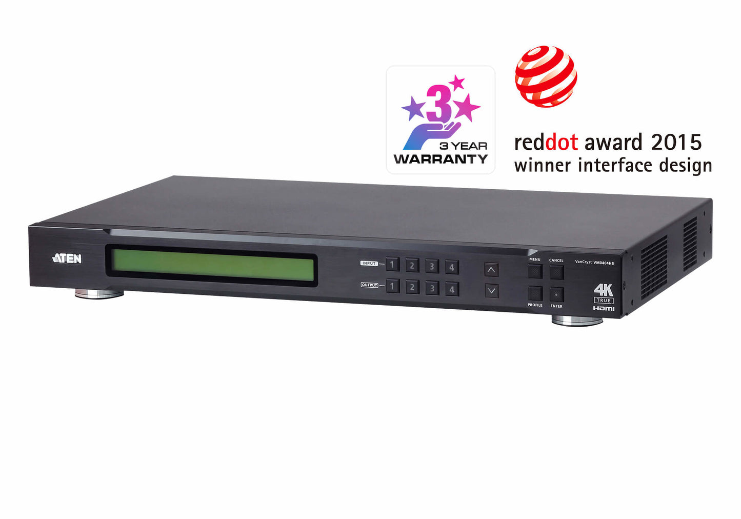 ATEN VM0404HB video switch HDMI