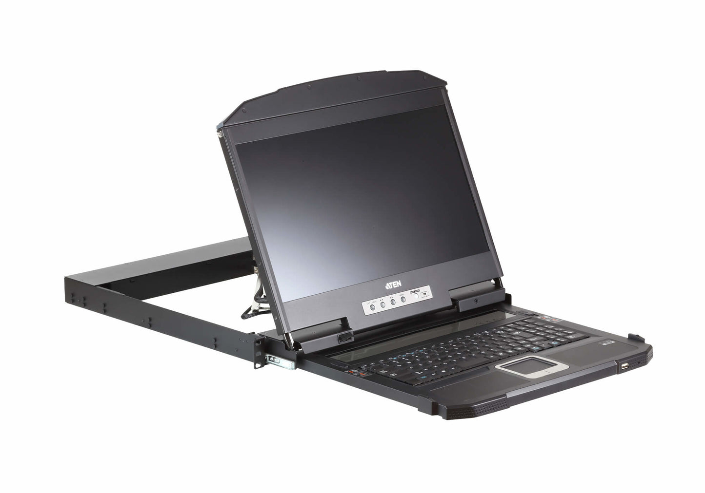 ATEN CL3800NW rack console 18.5" 1920 x 1080 pixels Metal, Plastic Black 1U