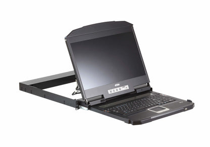 ATEN CL3800NW rack console 18.5" 1920 x 1080 pixels Metal, Plastic Black 1U