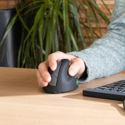 R-Go Tools Ergonomic mouse R-Go HE Break with break software, large (hand size ? 185 mm), right-handed, Bluetooth, black