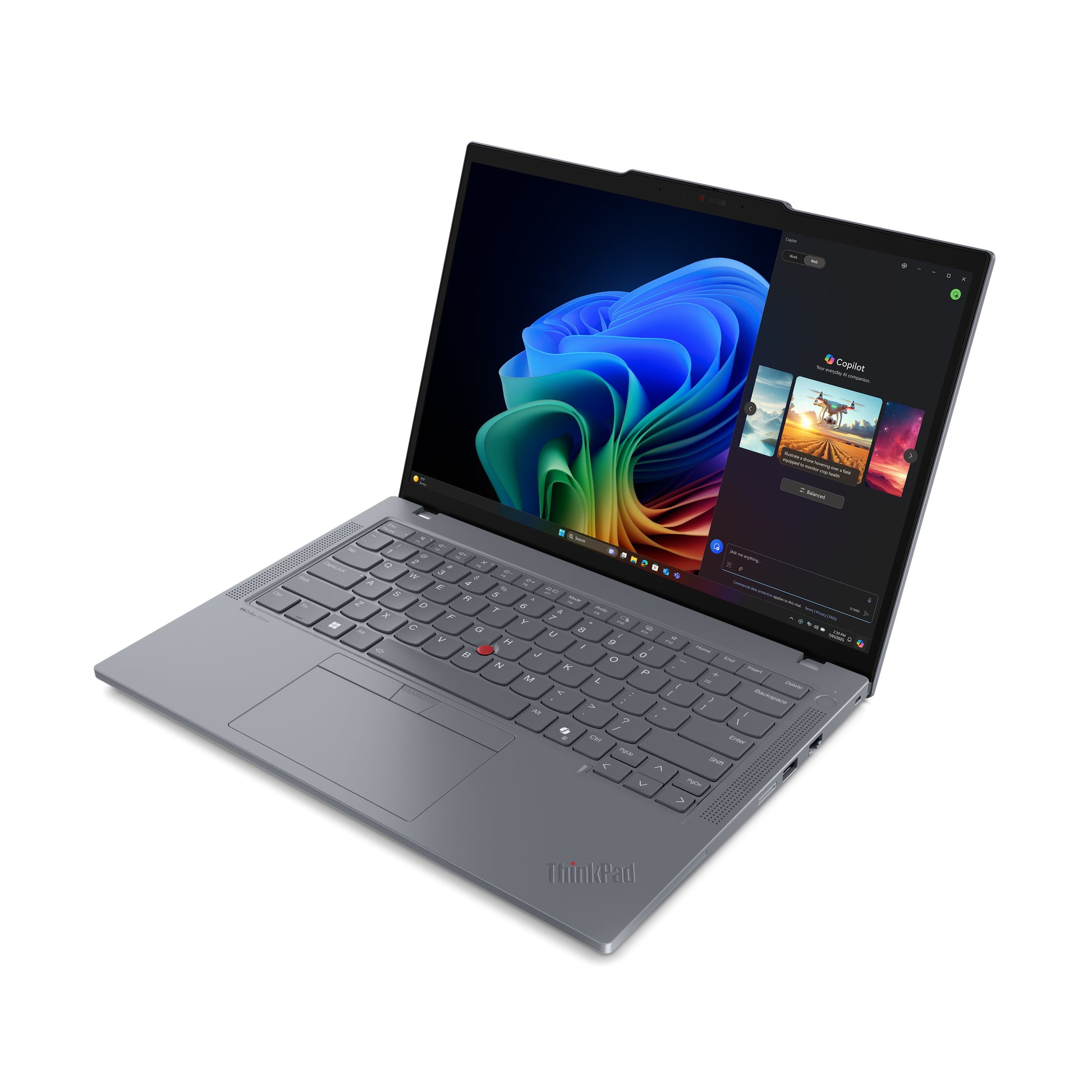 Lenovo ThinkPad T14 Gen 6 (AMD) Copilot+ PC AMD Ryzen AI 5 340 Laptop 14" WUXGA 16 GB DDR5-SDRAM 256 GB SSD Wi-Fi 7 (802.11be) Windows 11 Pro Gray