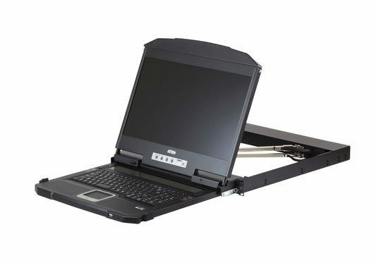 ATEN CL3800NW rack console 18.5" 1920 x 1080 pixels Metal, Plastic Black 1U