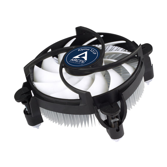 ARCTIC Alpine 12 LP - Low Profile Intel CPU Cooler Processor Air cooler 3.62" (9.2 cm) Aluminum, Black 1 pc(s)