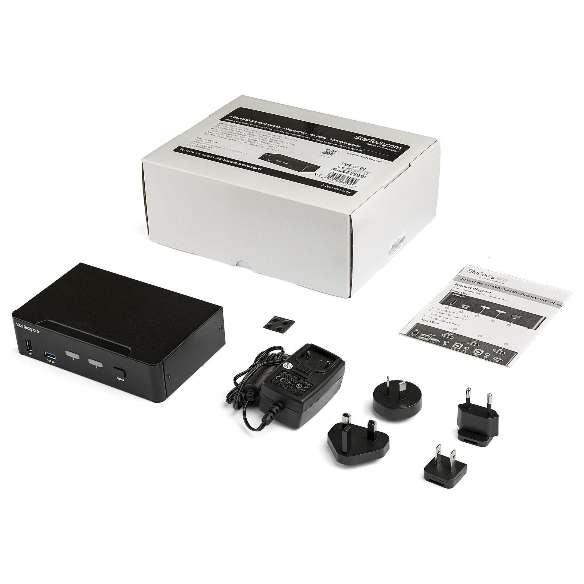 StarTech.com SV231DPU34K KVM switch Black