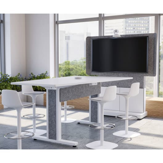 Middle Atlantic Products FM-DS-4875FS-BD8W TV mount/stand 65" Gray, Silver, White