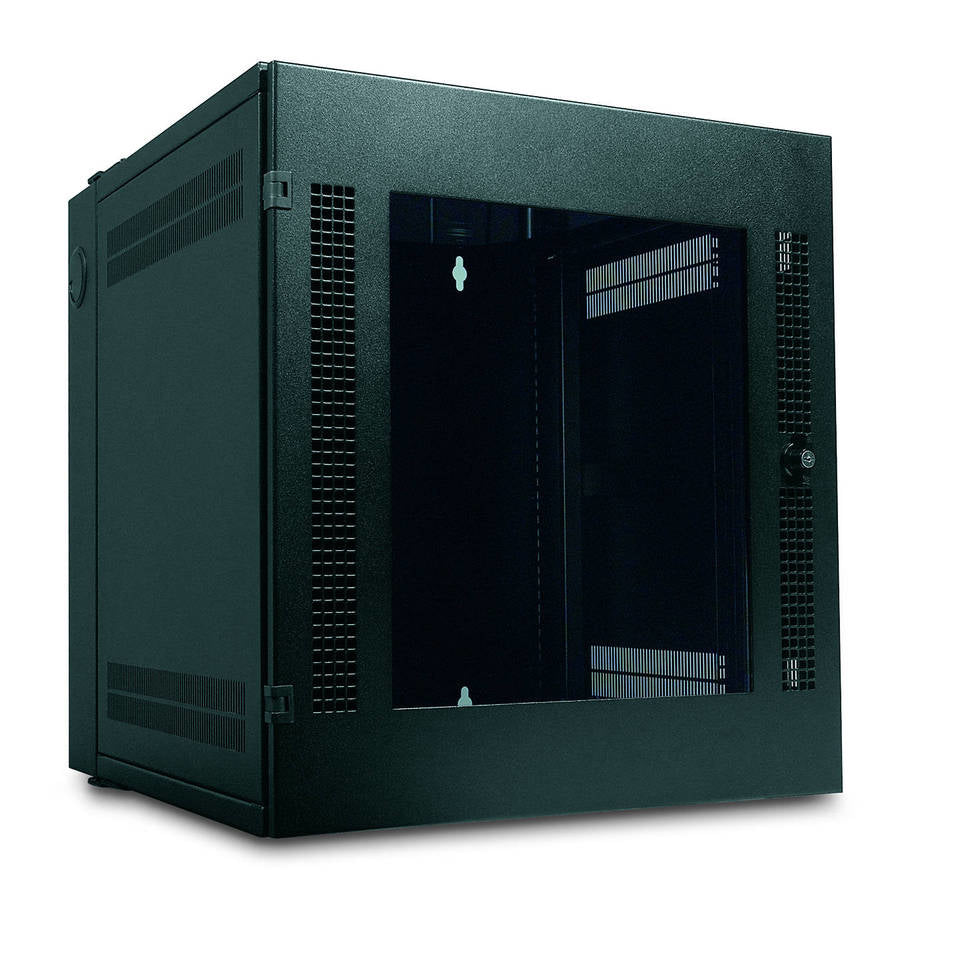 APC NetShelter WX Wall-Mount Enclosure 13U Glass Door Black Wall mounted rack