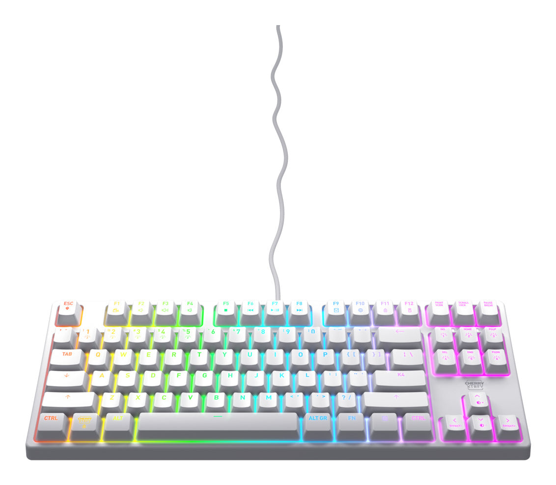 CHERRY K4V2 TKL keyboard Gaming USB QWERTY US English White