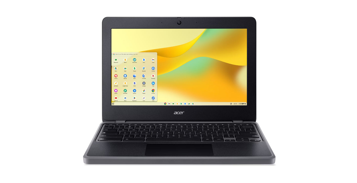 Acer 511 C736-TCO-C4QK Intel® N N100 Chromebook 11.6" HD 8 GB LPDDR5-SDRAM 32 GB Flash Wi-Fi 6E (802.11ax) ChromeOS Black
