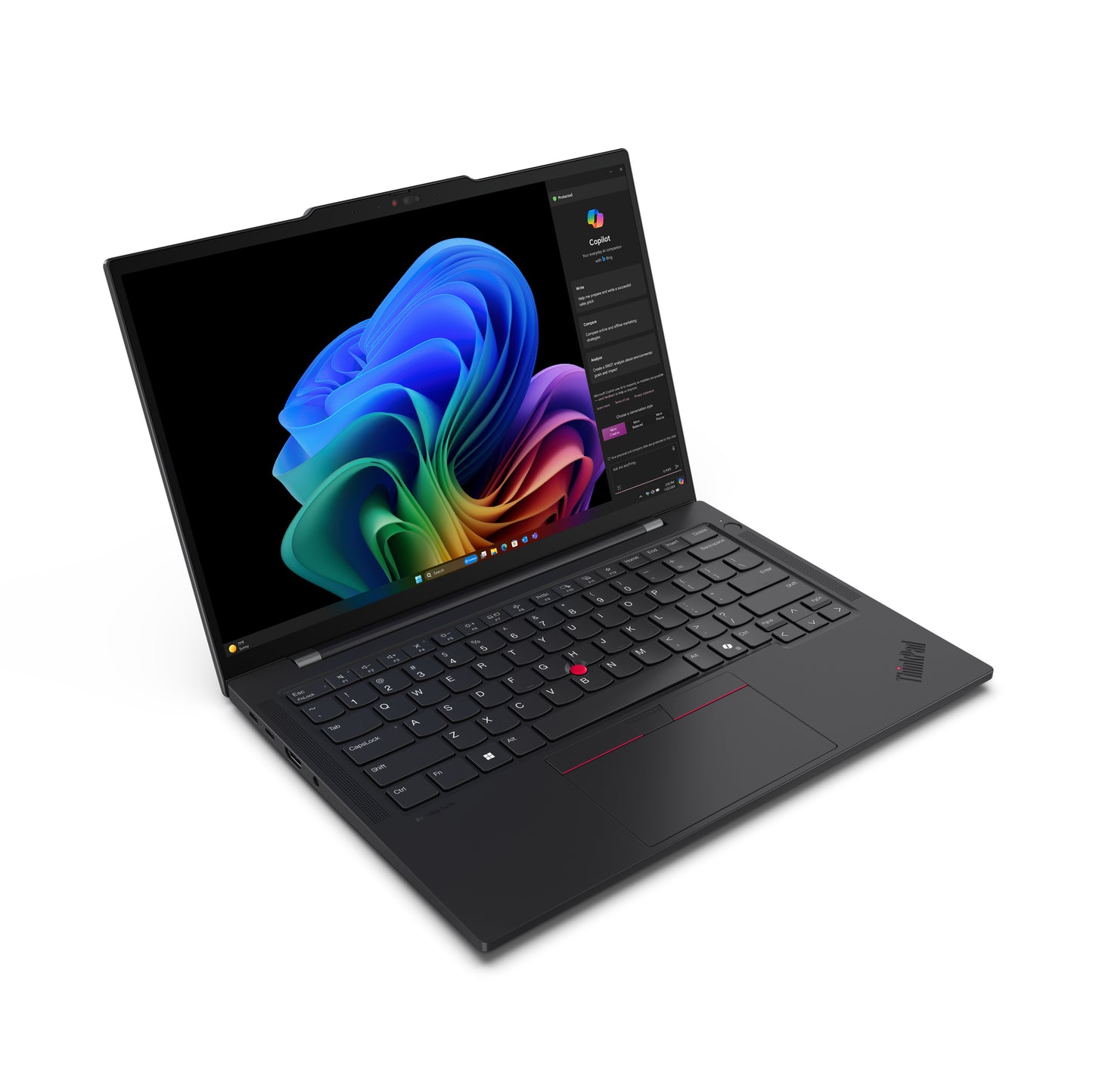 Lenovo ThinkPad T14s Gen 6 (Snapdragon) Copilot+ PC Qualcomm Snapdragon X1E-78-100 Laptop 14" Touchscreen WUXGA 32 GB LPDDR5x-SDRAM 1 TB SSD Wi-Fi 7 (802.11be) Windows 11 Pro English Black