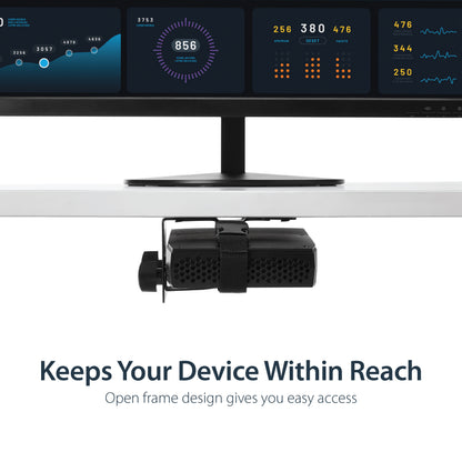 StarTech.com ACCSMNT CPU holder Monitor stand-mounted CPU holder Black