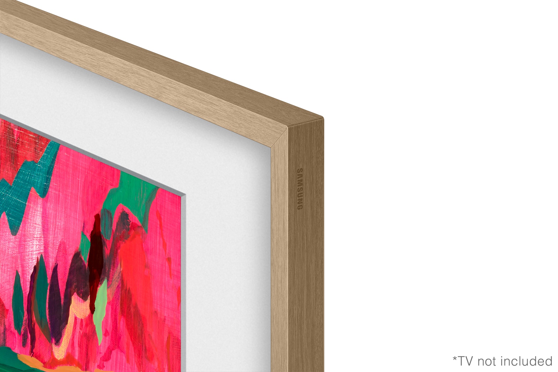 Samsung 85” Customisable Frame White Bezel (2025) - Teak