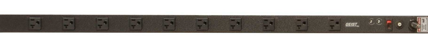 Vertiv Geist VSSA104-102S20 power distribution unit (PDU) 10 AC outlet(s) 0U Black