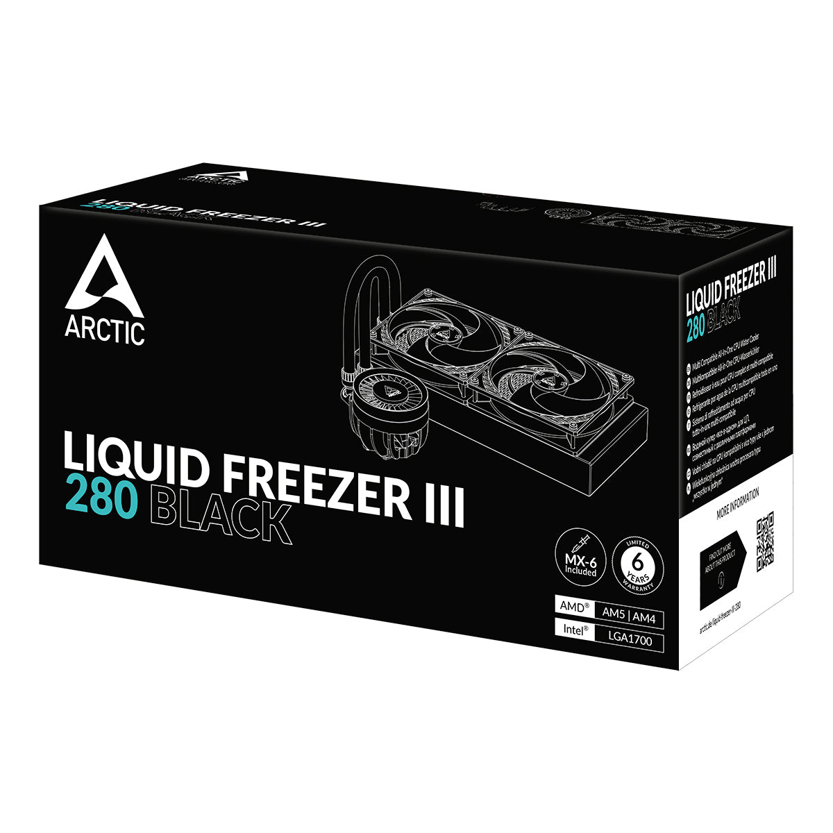 ARCTIC Liquid Freezer III 280 Processor All-in-one liquid cooler 5.51" (14 cm) Black 1 pc(s)