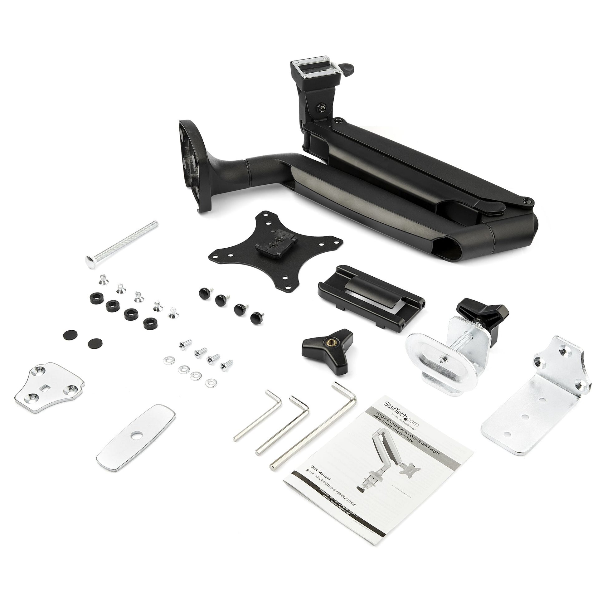 StarTech.com ARMPIVOTHDB monitor mount / stand 32" Desk Black