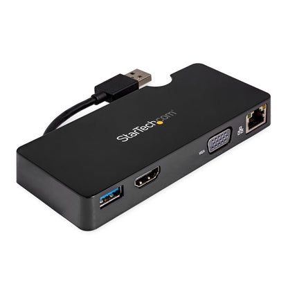 StarTech.com BNDDKT30CAHV laptop dock/port replicator Wired USB 3.2 Gen 1 (3.1 Gen 1) Type-A Black