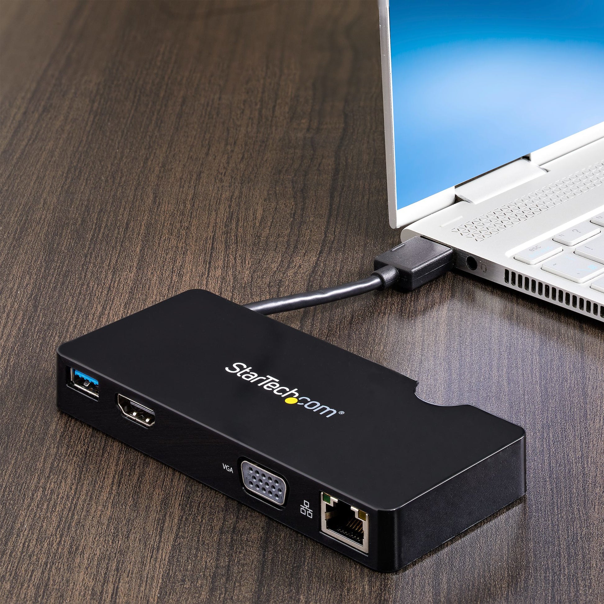 StarTech.com BNDDKT30CAHV laptop dock/port replicator Wired USB 3.2 Gen 1 (3.1 Gen 1) Type-A Black