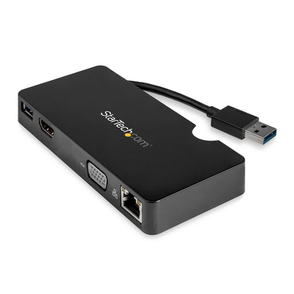 StarTech.com BNDDKT30CAHV laptop dock/port replicator Wired USB 3.2 Gen 1 (3.1 Gen 1) Type-A Black