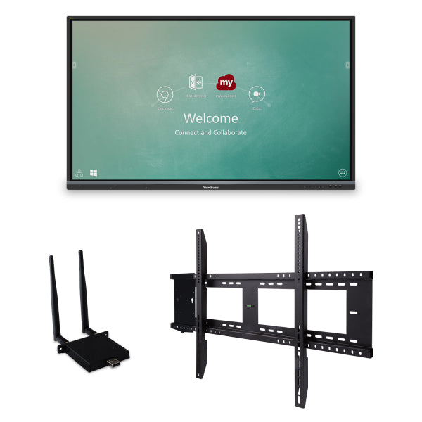 Viewsonic IFP6550-E1 interactive whiteboard 65" 3840 x 2160 pixels Touchscreen Black