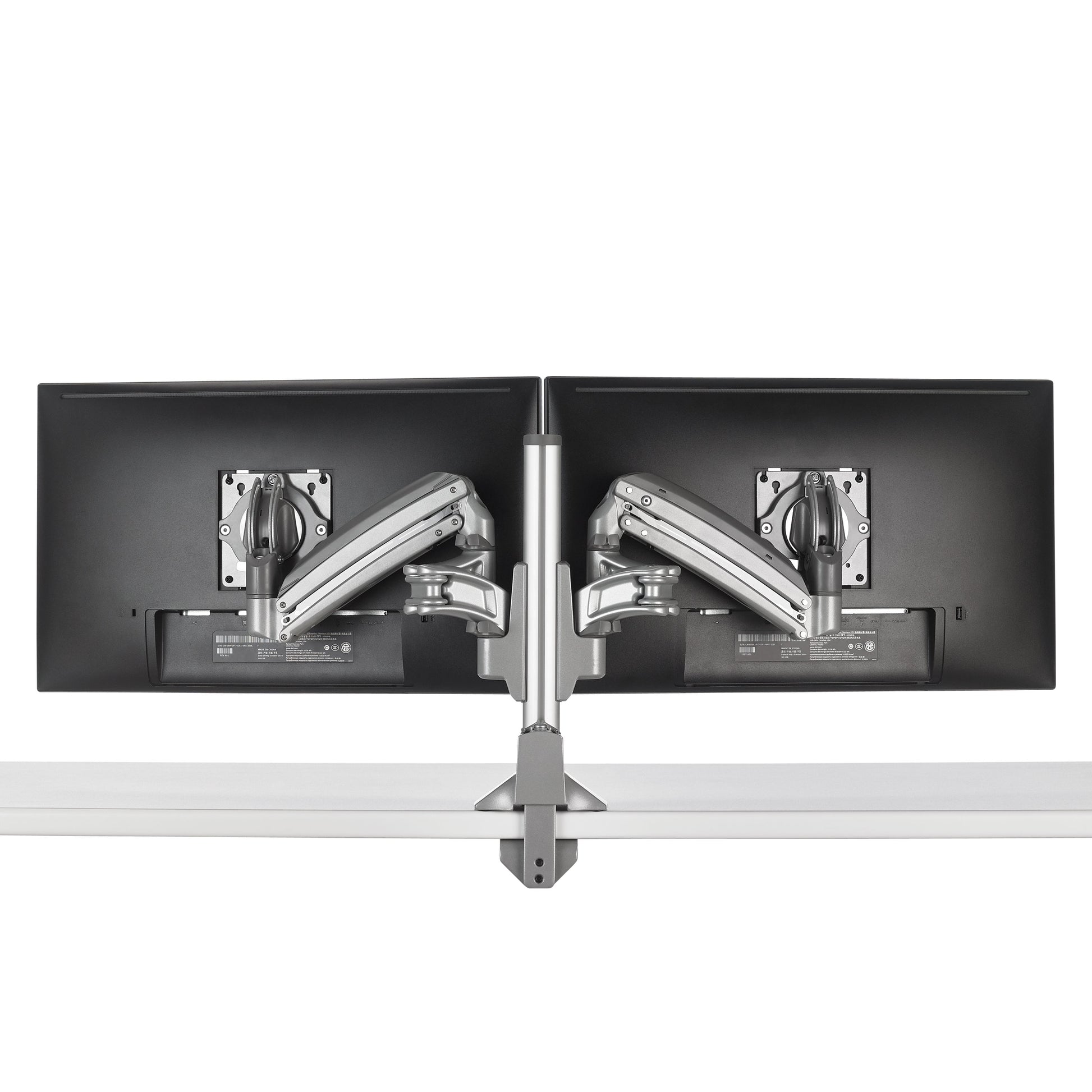 Chief KX Low-Profile Dual Monitor Arm 30" Desk Silver
