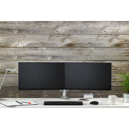 Chief KX Low-Profile Dual Monitor Arm 30" Desk Silver