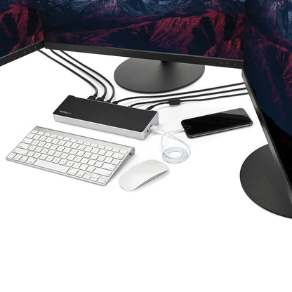 StarTech.com DK30CH2DEP laptop dock/port replicator Wired USB 3.2 Gen 1 (3.1 Gen 1) Type-C Black, Silver