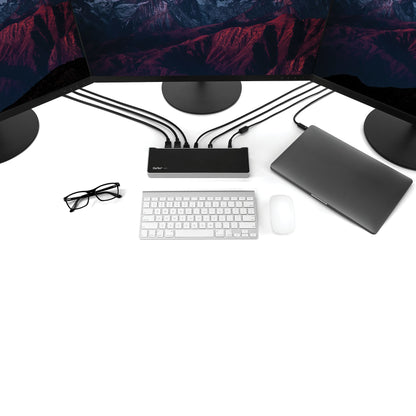 StarTech.com DK30CH2DEP laptop dock/port replicator Wired USB 3.2 Gen 1 (3.1 Gen 1) Type-C Black, Silver