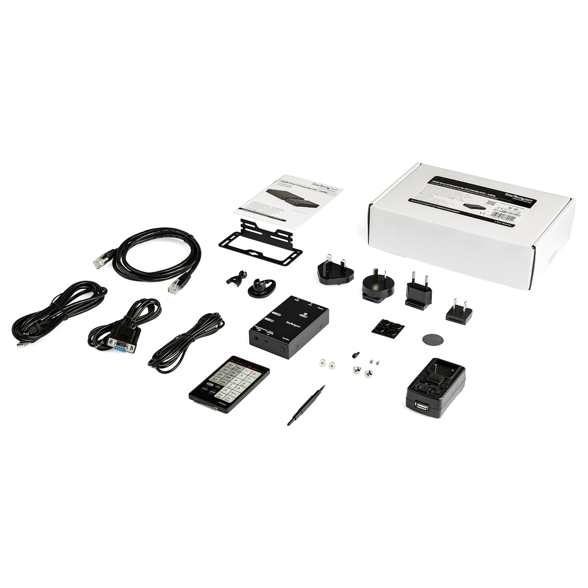 StarTech.com ST12MHDLNHR AV extender AV receiver Black