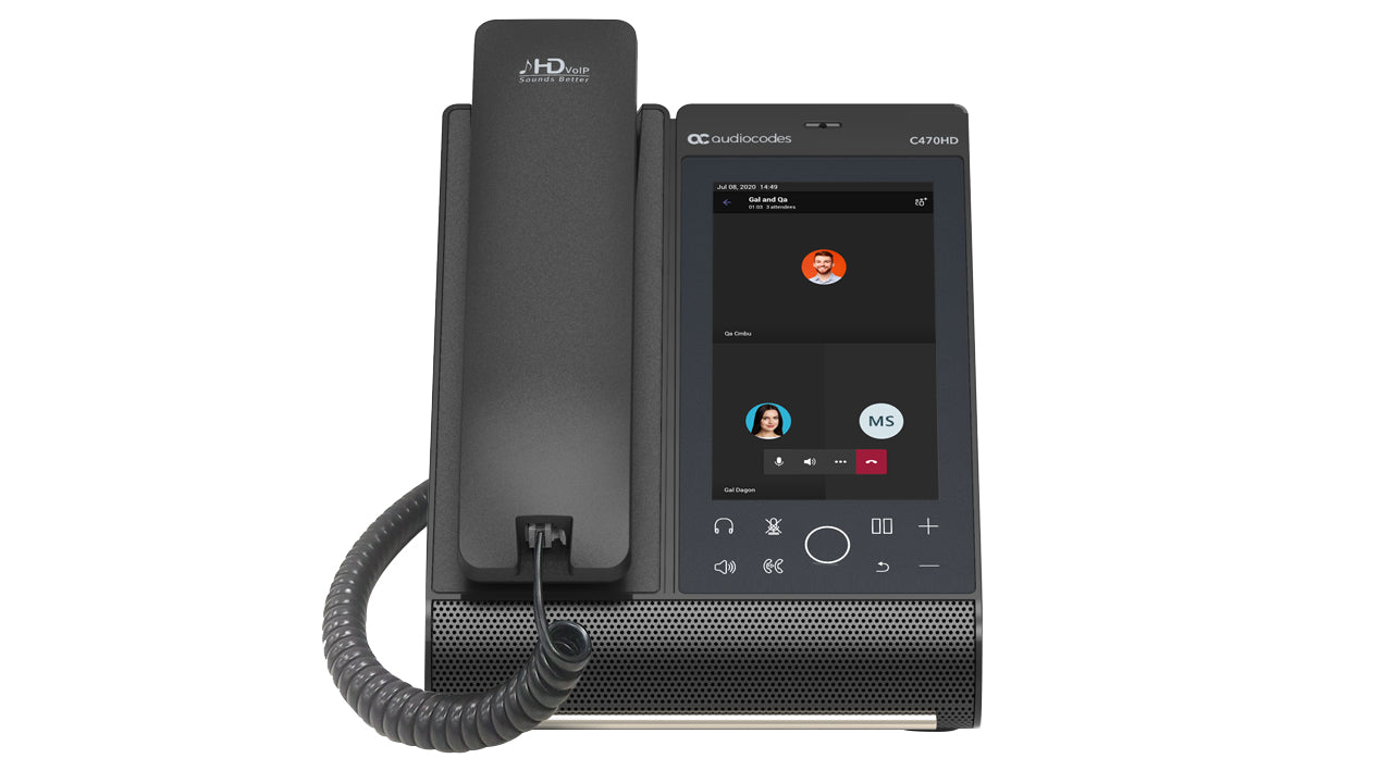 AudioCodes C470HD IP phone Black TFT Wi-Fi