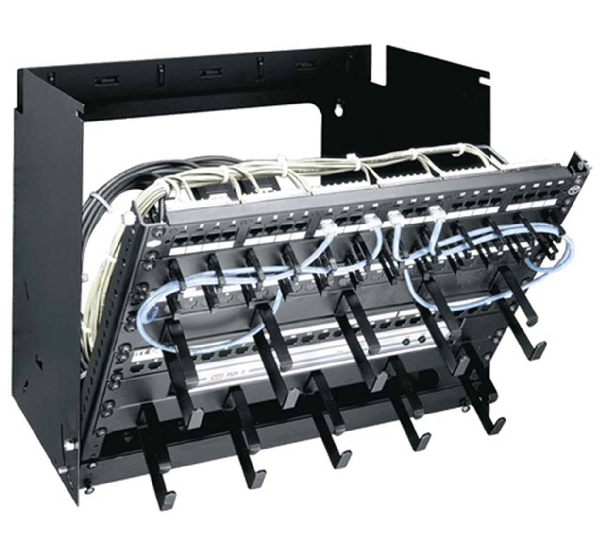 Middle Atlantic Products PPM-8-12 rack cabinet 8U Wall mounted rack Black