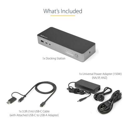 StarTech.com DK30C2DPEP laptop dock/port replicator Wired USB 3.2 Gen 1 (3.1 Gen 1) Type-C Black, Gray
