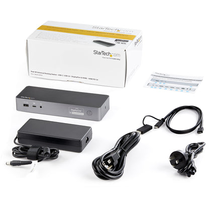 StarTech.com DK30C2DPEP laptop dock/port replicator Wired USB 3.2 Gen 1 (3.1 Gen 1) Type-C Black, Gray