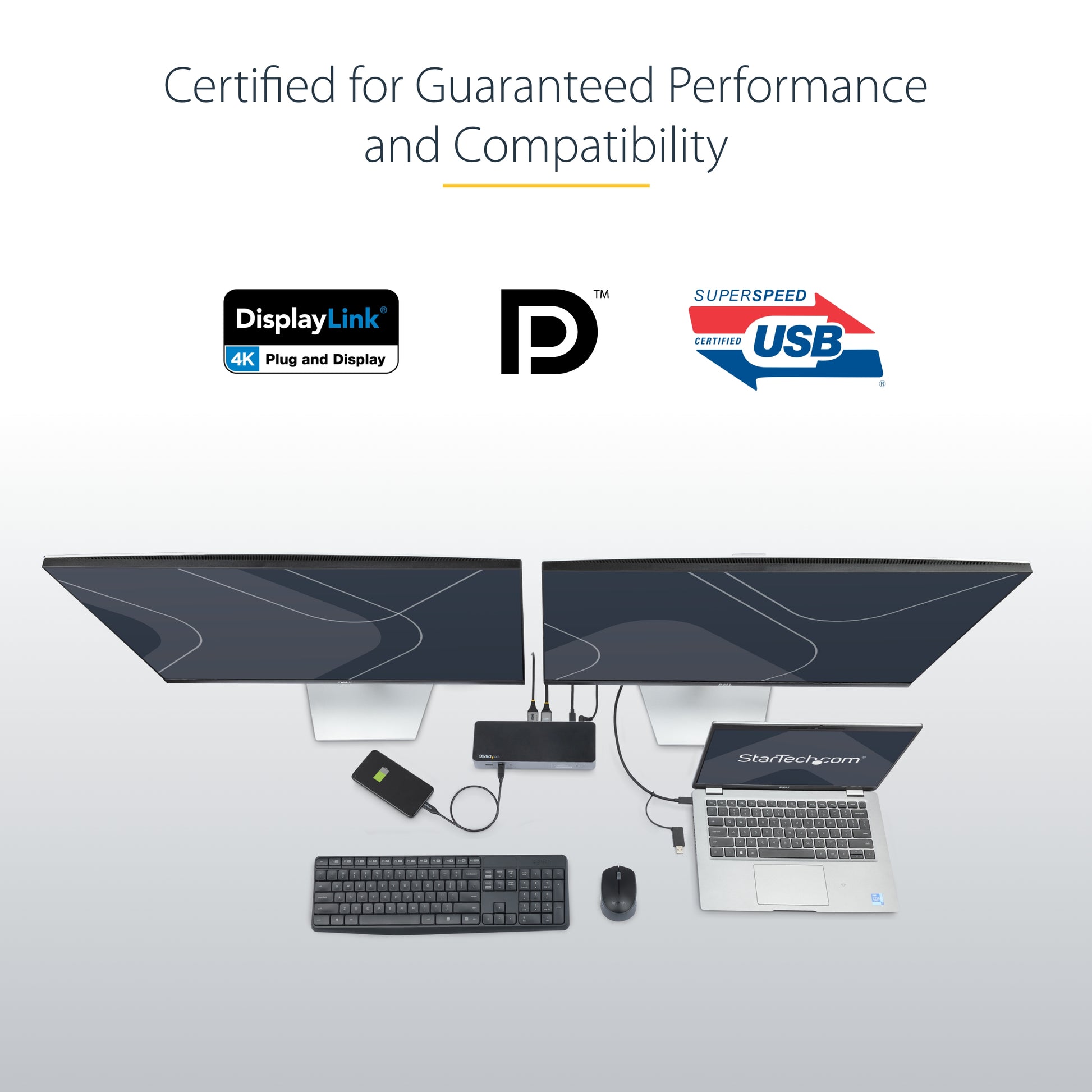 StarTech.com DK30C2DPEP laptop dock/port replicator Wired USB 3.2 Gen 1 (3.1 Gen 1) Type-C Black, Gray