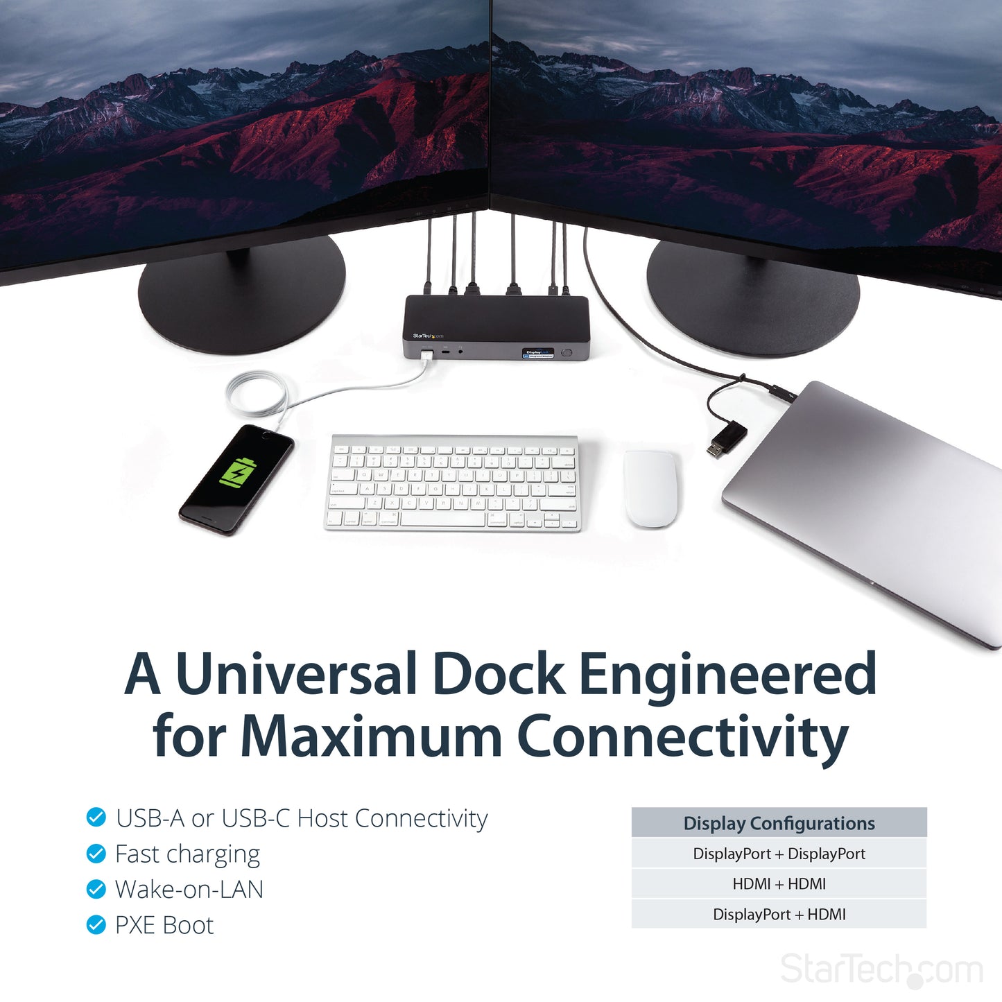 StarTech.com DK30C2DPPD laptop dock/port replicator Wired USB 3.2 Gen 1 (3.1 Gen 1) Type-C Black, Gray