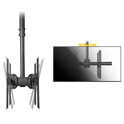 StarTech.com FPCEILBTB signage display mount 75" Black