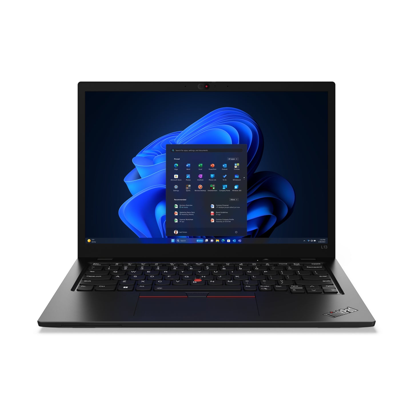 Lenovo ThinkPad L13 Gen 5 (Intel) Intel Core Ultra 5 135U Laptop 13.3" WUXGA 16 GB LPDDR5-SDRAM 256 GB SSD Wi-Fi 6E (802.11ax) Windows 11 Pro Black
