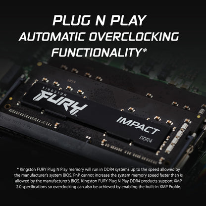 Kingston Technology FURY Impact memory module 8 GB 1 x 8 GB DDR4 3200 MT/s