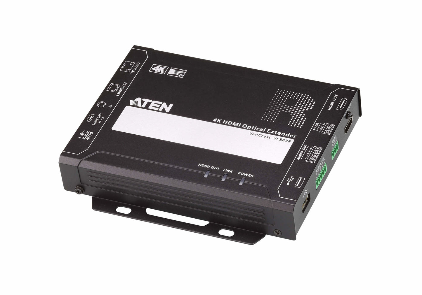 ATEN VE883K1 AV extender AV transmitter & receiver Black