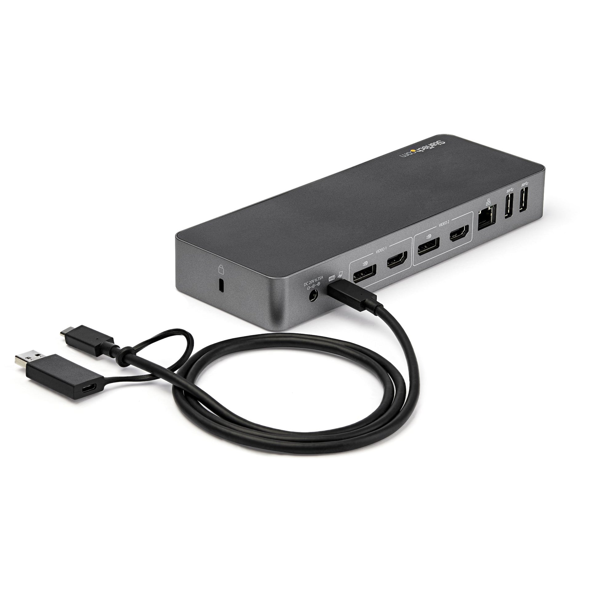 StarTech.com DK30C2DPPD laptop dock/port replicator Wired USB 3.2 Gen 1 (3.1 Gen 1) Type-C Black, Gray