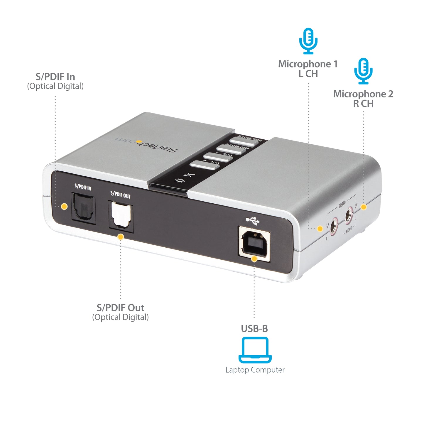 StarTech.com ICUSBAUDIO7D audio card 7.1 channels USB