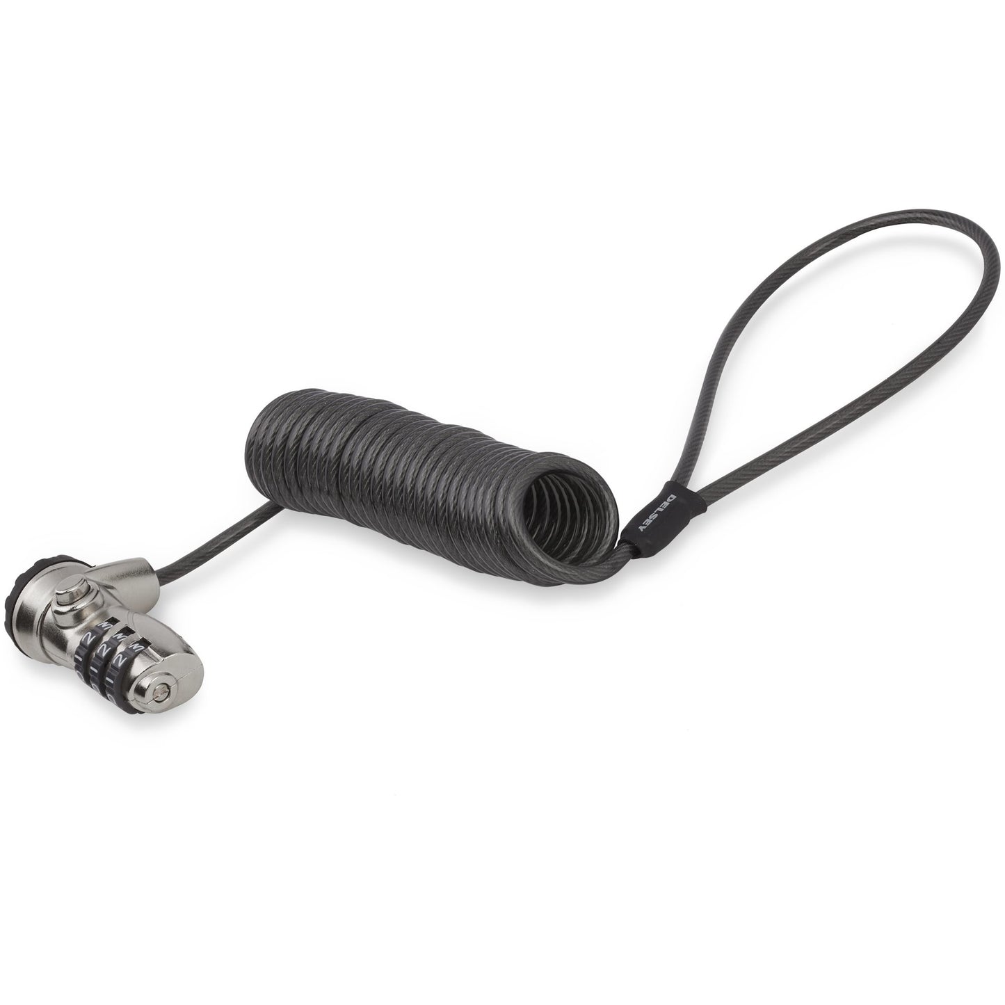 StarTech.com LTLOCK3DCOIL cable lock Black, Stainless steel 70.9" (1.8 m)